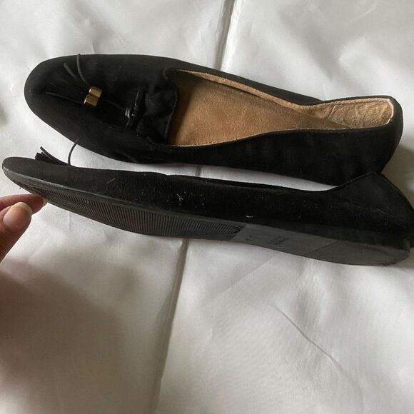 Basic Edition black with tassels ballerina flats - Picture 5 of 10